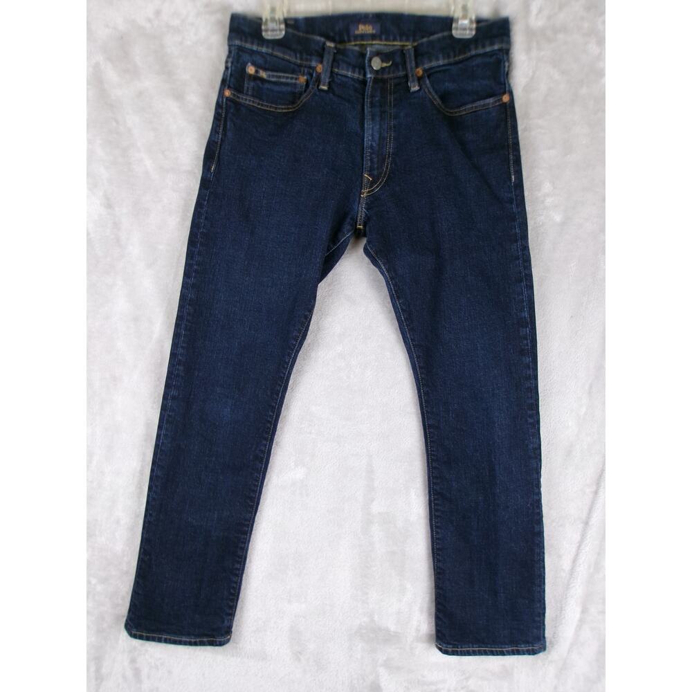 Polo Ralph Lauren Dark Wash Stretch Straight Jeans 31x30